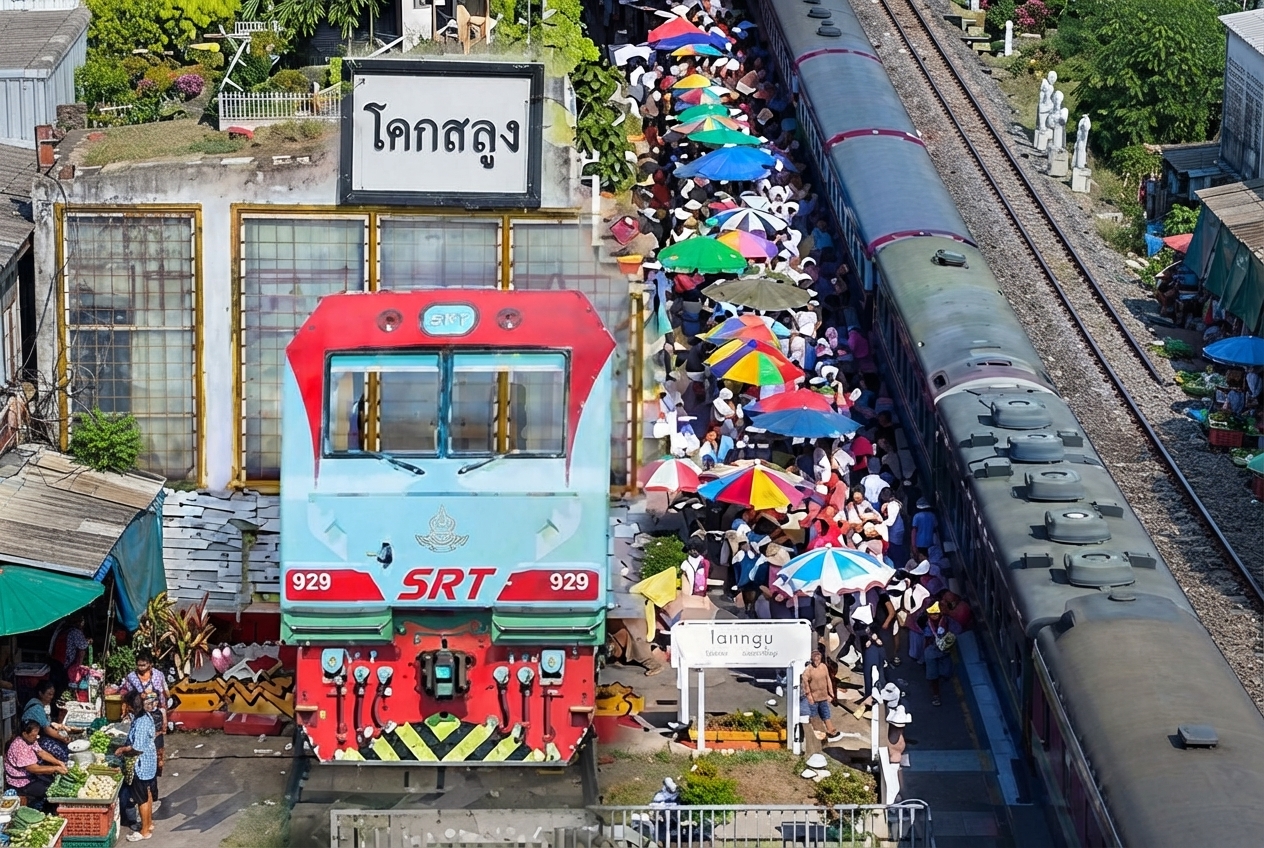 ทางรถไฟลอยน้ำ โคกสลุง
